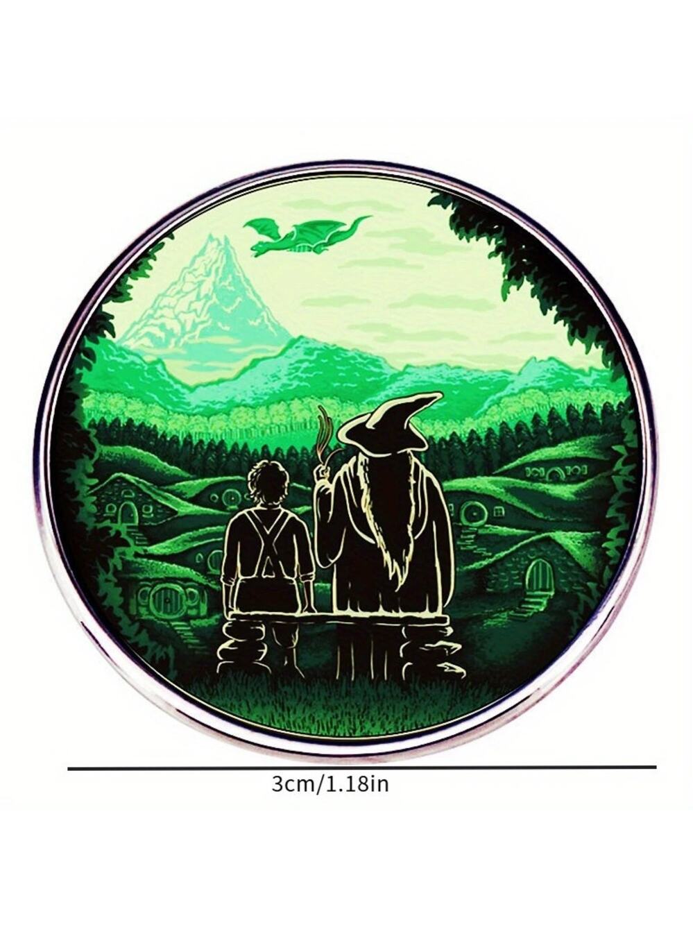 Lord Of The Rings Gandalf and Frodo Enamel Pins 443-2